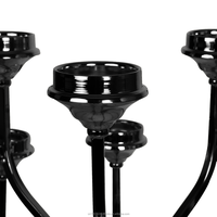 ZM018 Exquisite 48 "Grand Chandelier Noir à 12 Bras-Idéal pour le centre de table de mariage et d'événement