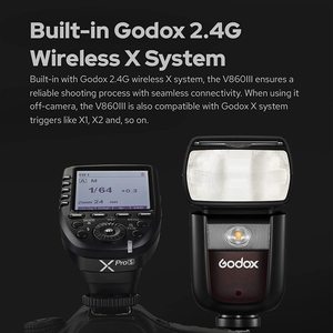 Flash para Cámara <span class=keywords><strong>Godox</strong></span> <span class=keywords><strong>V860III</strong></span> TTL, Control Remoto Inalámbrico, Alimentado por Batería, Iluminación para Fotografía en Exteriores - Product Image 6