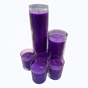 Bougie coulée 7 <span class=keywords><strong>jours</strong></span> bougie de prière couleur longue durée bougie de décalcomanies Saint personnalisées de haute qualité bougie pour cérémonie religieuse - Product Image 1