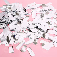 Confettis en papier biodégradable ignifuge multicolores 2*5cm, paquet de 1kg, pour accessoires d'ambiance en boîte de nuit, fête d'anniversaire, mariage