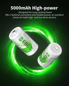 Paquete de 4 Pilas Recargables EBL Nuevas en Caja, Proveedor de Fábrica, 1.2V 5000mAh, Ecológicas, Ni-MH, en Oferta - Product Image 2