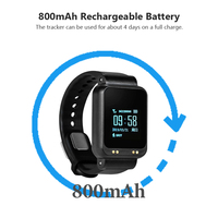 Traqueur GPS Bracelet Cheville pour Détenu Anti-Sabotage avec Géorepérage Personnel Dispositif Portable