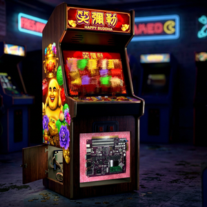 Placa PCB de juego multilínea Happy Buddha Amusement con doble pantalla, interfaz táctil RS232 para salas de juegos arcade, personalizada. - Product Image 1