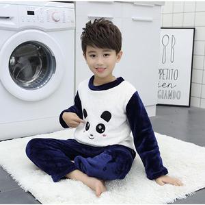 Nouveaux produits : Pyjamas d'hiver pour bébés garçons, en flanelle à manches longues, à motifs de dessins animés et rayures, en provenance de Chine - Product Image 2
