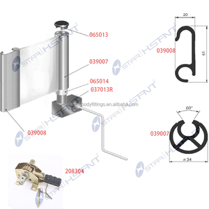 Cargo remorque conteneur porte joint rideau côté remorque pièces robuste sangles à cliquet pvc bâche bâche <span class=keywords><strong>crochet</strong></span> rouleau - Product Image 5