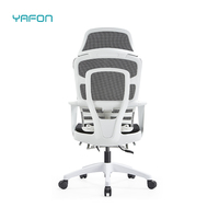 Cadre blanc maison inclinable ascenseur rotatif réglable en hauteur et soutien lombaire maille dossier chaise de bureau meubles