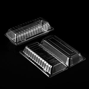Envases de Plástico para Productos Horneados, Cajas Rectangulares Transparentes para Postres, Alta Transparencia, Cajas Recicladas para Pastelería, Empaque para Supermercado - Product Image 2