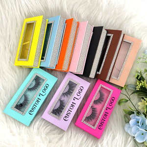 Bulu mata palsu bulu cerpelai tiruan alami individu Label pribadi 8-18mm sutra 3d bulu mata bulu cerpelai kustom - Product Image 4