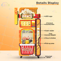 Distributeur automatique de pop-corn Caiyunjuan Factory avec SDK, paiement par carte et QR code, 24 saveurs, haute efficacité 1