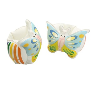 <b>Inflatable</b> Baby Swimming Armbands Bear Paw Butterfly Design Buoyancy Aids For Children Water Play <b>Floats</b> Unisex PVC Material - Product Image 4
