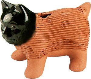 Chia Pet Kitten Planter Kit Nouveauté Cadeau pour <span class=keywords><strong>Jardin</strong></span> ou Maison <span class=keywords><strong>Poterie</strong></span> Décorative Facile à Faire Conception Artificielle pour Plantation Amusante - Product Image 3