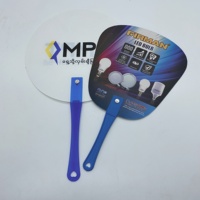 Éventail à main en plastique pp sur mesure pour la promotion de souvenirs