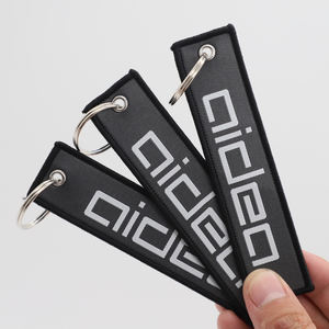 Porte-clés personnalisés en tissu doux, écologiques et durables, imprimés numériquement, avec logo personnalisé, porte-clés d'aviateur, compagnie aérienne - Product Image 4