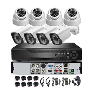 Gece görüş Analog HD 8mp 5mp 2mp AHD güvenlik video gözetim ev Dvr seti güvenlik kamerası sistemi 8Ch DVR kitleri açık güvenlik