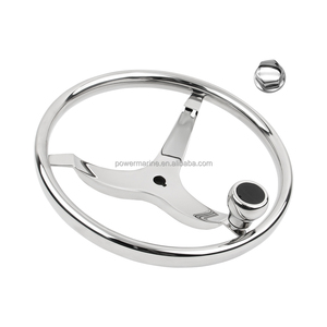 नए डिजाइन नाव सहायक नाव जहाज स्टीयरिंग हेल्ड स्टेनलेस स्टील स्टीयरिंग व्हील बोट पार्ट्स उपकरण - Product Image 2