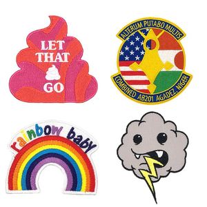 Parches termoadhesivos con letras Pride, parche bordado con logo gay de hongo - Product Image 2