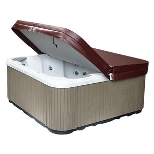 Housses de piscine gonflables en cuir carré, 9 pièces, couvercle de baignoire à chaud - Product Image 1