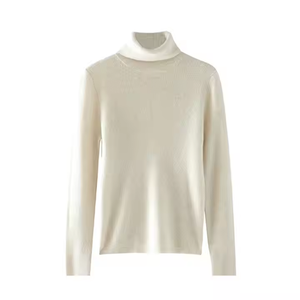 Gran oferta, suéter de Cachemira para mujer, suéter de cuello alto de punto acanalado de <span class=keywords><strong>9Gg</strong></span>, suéter de mujer, suéter de ropa interior - Product Image 2