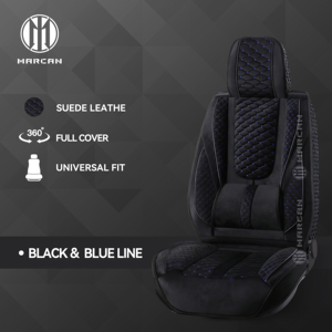 Fundas de Asiento de Coche de Cuero Sintético Marcan, Universales, Cómodas, con Cobertura Completa de 360 Grados, para AC Schnitzer X6 E71 SUV, 9-10 Piezas - Product Image 4