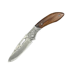 Coltello da tasca portatile con coltello pieghevole esterno in acciaio damasco ad alta nitidezza per il campeggio - Product Image 6