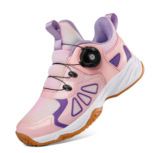 Chaussures de badminton pour grands enfants, légères, antidérapantes, avec bouton rotatif, confortables et ventilées - Product Image 3