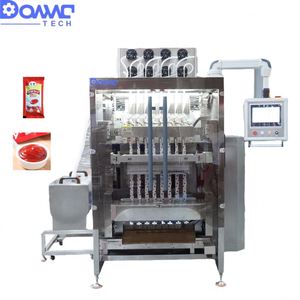 เครื่องบรรจุซองน้ำยาบ้วนปากแบบหลายช่องสำหรับบรรจุซองน้ำผลไม้ เครื่องดื่มชูกำลังแบบซองสติ๊ก เครื่องบรรจุภัณฑ์อัตโนมัติเต็มรูปแบบ - Product Image 3