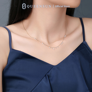 Queensun vs de igi 18k שרשרת יהלום זהב לנשים 2.06 carats de vs בהירות מתנה ליום - Product Image 3