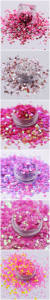 Paillettes en polyester de haute qualité en gros, forme Saint-Valentin, avec logo de designer - Product Image 4