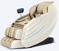 Silla de masaje eléctrica de cuerpo completo pequeña C92, venta al por mayor, reclinable Shiatsu de gravedad cero con tacto humano portátil
