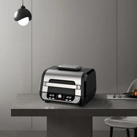 Appareil ménager de comptoir multifonctionnel pour la cuisson à la vapeur 12 en 1 WIFI Air Fryer Smokeless Indoor Electric BBQ Grills