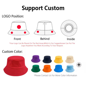 Chapeau Bob en Coton Uni Personnalisable avec Broderie de Logo – Chapeau de Pêcheur Coloré en Gros pour Hommes et Femmes Unisexe - Product Image 5