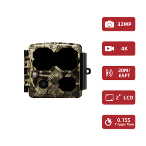 Caméras de jeu et de piste L-Shine Caméra de chasse Wildkamera 4k Caméra de vision nocturne et de support de piège <span class=keywords><strong>photo</strong></span> étanche 32mp - Product Image 2