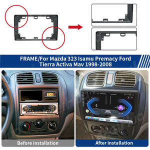 Meihua Cornice Fascia da 10 Pollici per Lettore Multimediale Auto, Accessori per Mazda 323 Lsamu Premacy FordTierra Activa Mav 1998-2008 - Product Image 4