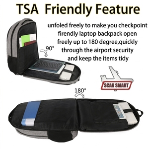 Wholesale <strong>Small</strong> Slim Professional Pro Business OEM Multi-functional <strong>Laptop</strong> Bag Anti Theft <strong>Backpack</strong> Fit 17 Inch <strong>Laptop</strong> for Travel - Product Image 4