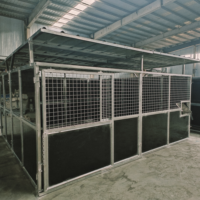 Stalle en acier galvanisé à prix d'usine pour chevaux Boîte à chevaux Écurie temporaire/Abri avec toit