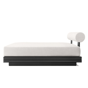 Hotel Luxury Comfort Chaise Patio Furniture Modern <span class=keywords><strong>Beach</strong></span> Tumbona Jardín Aluminio Doble Exterior Impermeable Daybed - Product Image 2