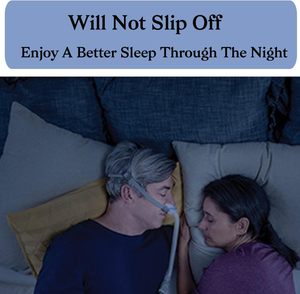 Sangle de fixation de remplacement Airfit P10 – Conception en matériau élastique doux – Fournitures <span class=keywords><strong>CPAP</strong></span> de classe I pour l'apnée du sommeil - Product Image 4