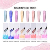 RS Nail Nouvelle Formule Gel de Construction pour Ongles Brocart Étoilé en Pot, Gel Solide Haute Qualité pour Extension, Sans HEMA, Sans TPO