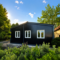 Abri de jardin métallique portable préfabriqué avec aménagement intérieur personnalisé pour conteneur de stockage extérieur