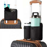 Sac de rangement de voyage portable personnalisé pour boissons, porte-gobelet, accessoires de voyage pour billets d'avion