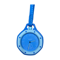 Montre de poche analogique à quartz D-sport Fashion, design pop sportif de luxe, lunette octogonale en verre, bracelet en cuir