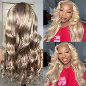 วิกผมสีบลอนด์ balayage สำหรับผู้หญิงผิว<span class=keywords><strong>ดำ</strong></span>และขาว - Product Image 3