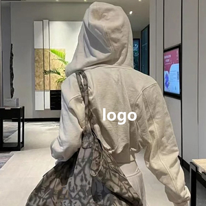 批发同品牌高品质女式短款连帽衫时尚连帽外套 Kendall Jenner 风格 Ropa Deportiva 瑜伽服 - Product Image 3