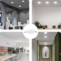 Panneau lumineux DOB rétro-éclairé à LED 5w, 7w, 12w, 16w, 22w, rond, carré, Ultra mince, plafond, rétroéclairé, downlight en plastique