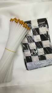 Bandera de Carreras a Cuadros Blancos y Negros, 14*21, de Poliéster, Bandera de Mano F1, Impresión Digital, Venta al Por Mayor - Product Image 2