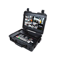 Osee GoStream Duet 8 ISO Kit Enregistreur et Lecteur de Diffusion en Direct Tout-en-un Professionnel 4 HD/SDI Commutateur Vidéo Multi-Caméras en Aluminium 14 pouces
