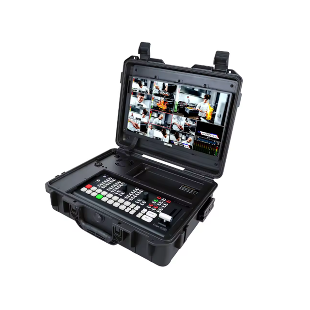 Osee GoStream Duet 8 ISO Kit All-in-One Pro Live Streaming Recorder Player 4 HD/SDI Multi-Camera Video Switcher Aluminum 14-inch