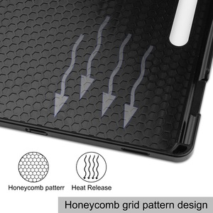 Funda Triple con Función Auto Sleep y Soporte para <span class=keywords><strong>S</strong></span> <span class=keywords><strong>Pen</strong></span> para Tablet Samsung <span class=keywords><strong>Galaxy</strong></span> <span class=keywords><strong>Tab</strong></span> S8 <span class=keywords><strong>Plus</strong></span>, <span class=keywords><strong>S7</strong></span> <span class=keywords><strong>Plus</strong></span>, <span class=keywords><strong>S7</strong></span> FE de 12.4 Pulgadas - Product Image 6