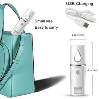 Mini vaporisateur facial portable Atomisation Extensions de cils avec miroir et réservoir d'eau visuel de 20 ml