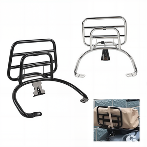 Estantes Plegables para Motocicleta para <span class=keywords><strong>VESPA</strong></span> GTS GTV 300 <span class=keywords><strong>Sprint</strong></span> Primavera 150, Portaequipajes Trasero de Aluminio para Scooter, Respaldo - Product Image 1